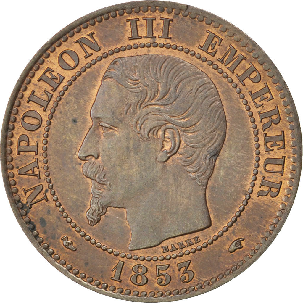 Munten, Frankrijk, Napoleon III, Napoléon III, 2 Centimes, 1853, Paris, PR+