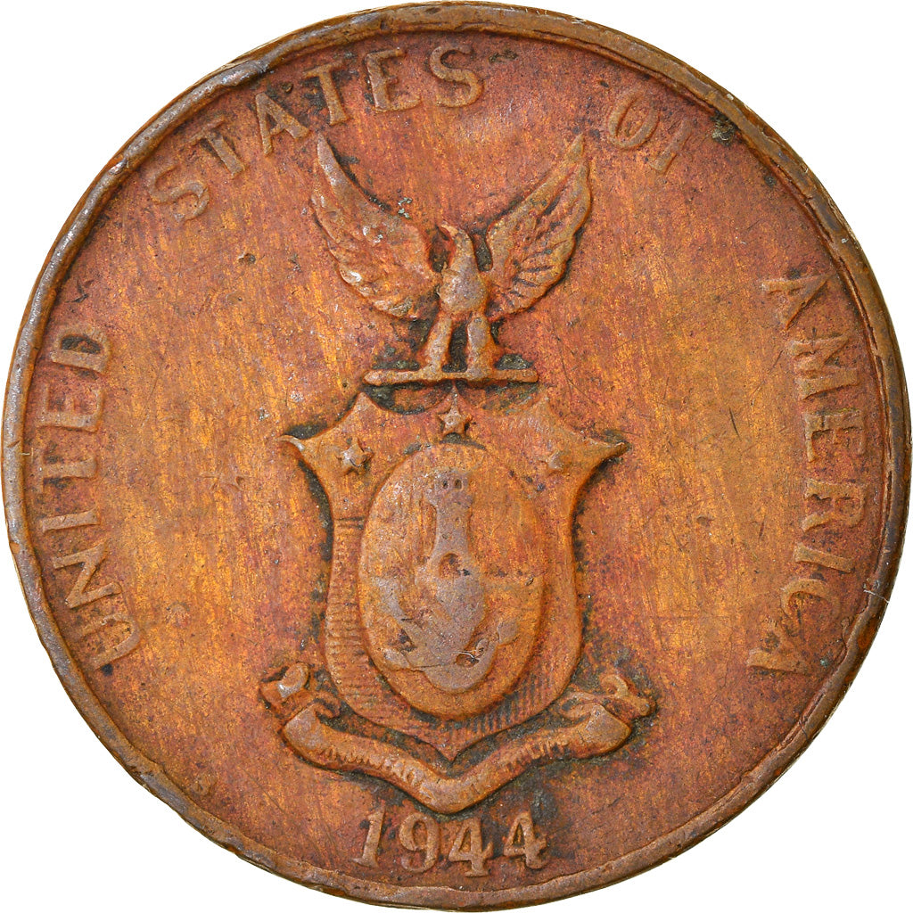Moeda, Filipinas, Centavo, 1944, VF(20-25), Bronze, KM:179