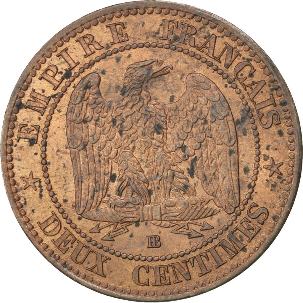 Coin, France, Napoleon III, Napoléon III, 2 Centimes, 1854, Strasbourg