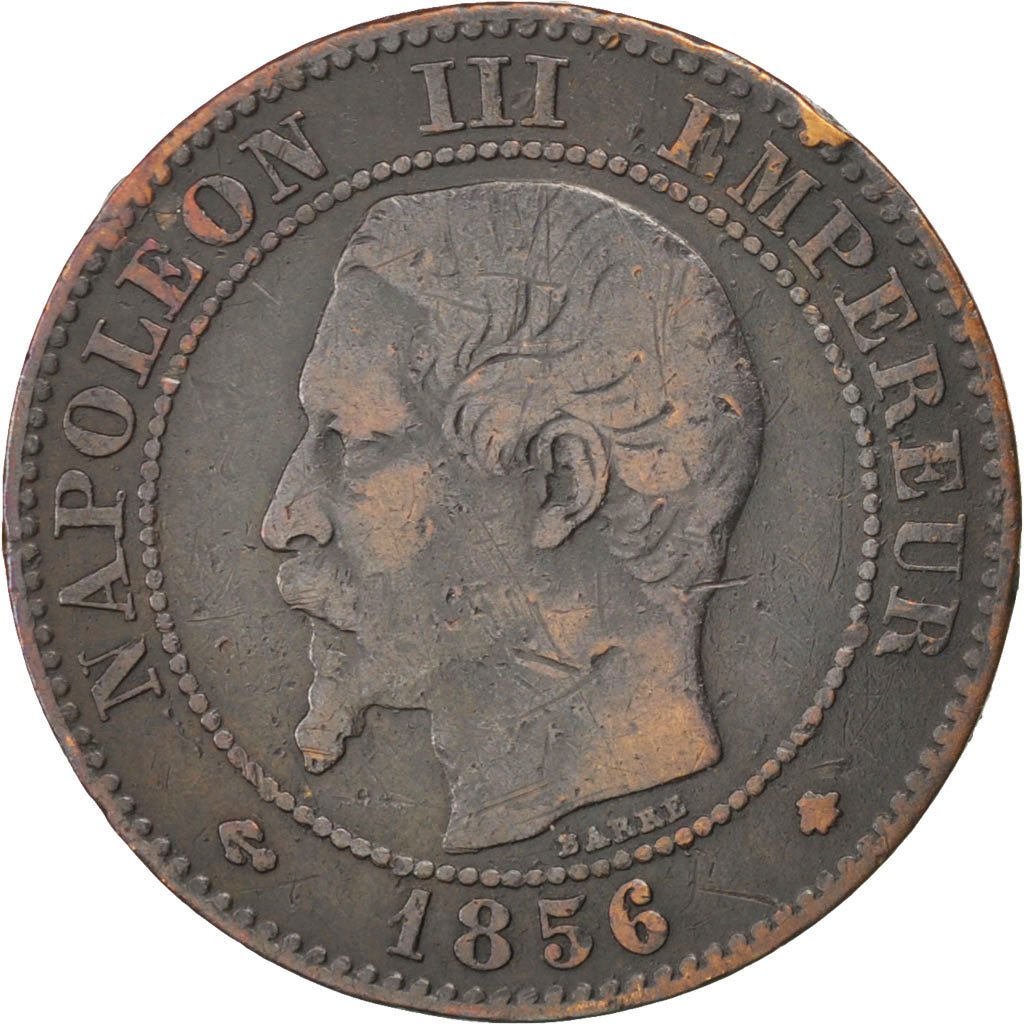 Munten, Frankrijk, Napoleon III, Napoléon III, 2 Centimes, 1856, Strasbourg
