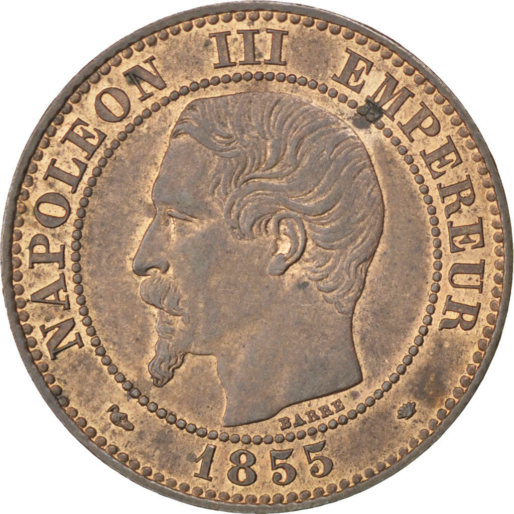 Coin, France, Napoleon III, Napoléon III, 2 Centimes, 1855, Marseille