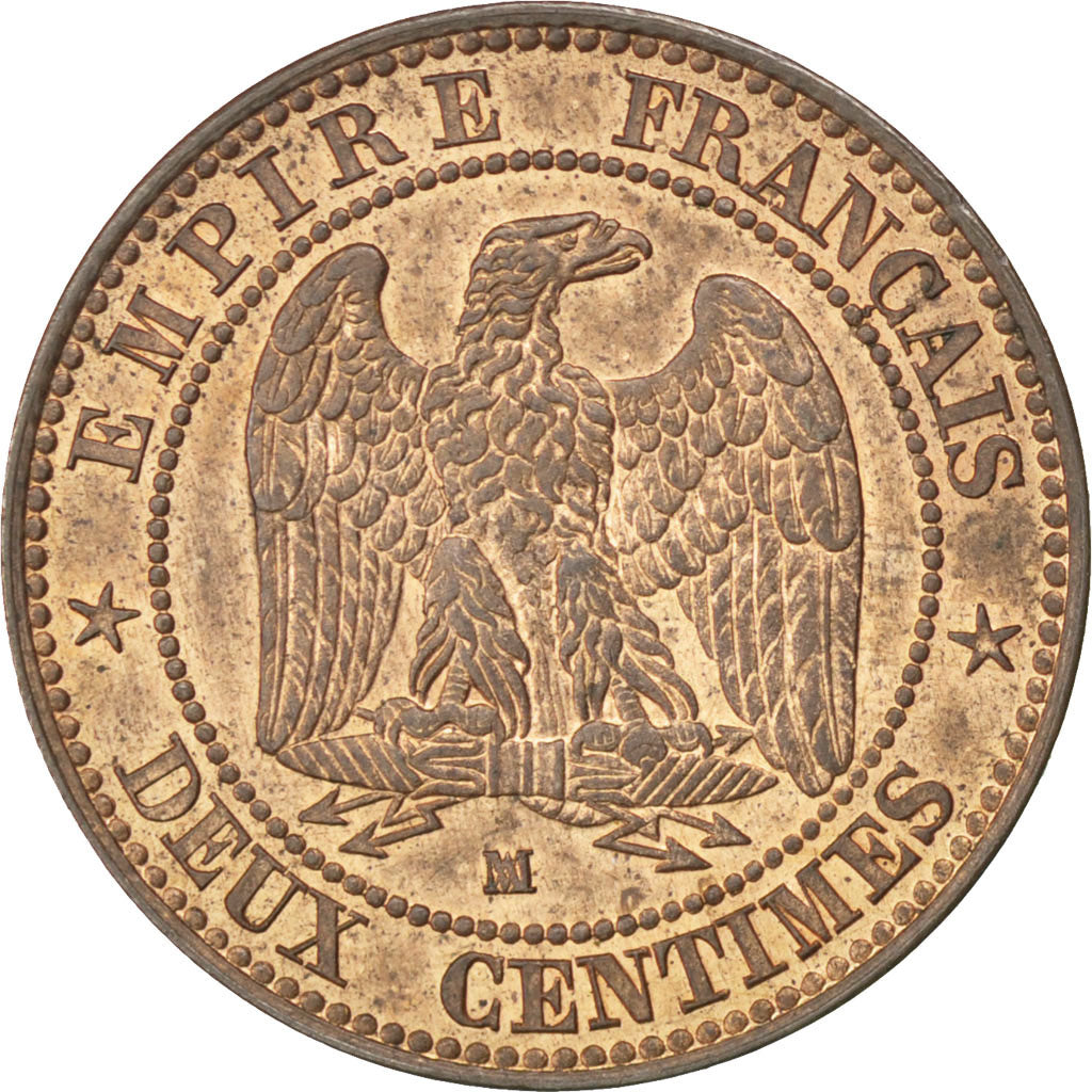 Coin, France, Napoleon III, Napoléon III, 2 Centimes, 1855, Marseille