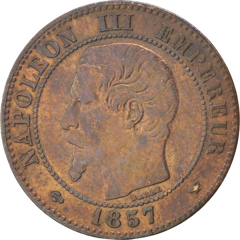 Coin, France, Napoleon III, Napoléon III, 2 Centimes, 1857, Lille, VF(30-35)