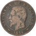 Monnaie, France, Napoleon III, Napoléon III, 5 Centimes, 1854, Paris, TB