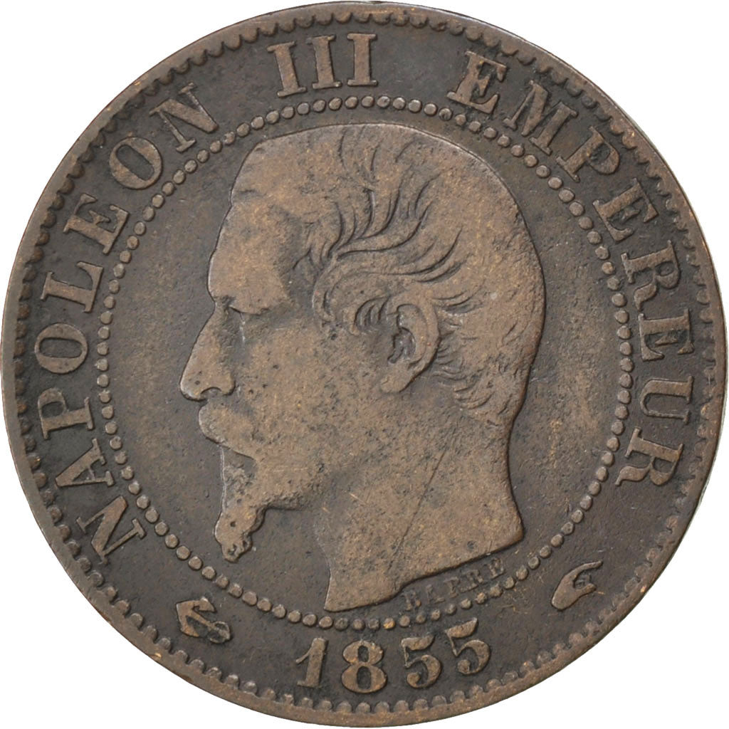 Monnaie, France, Napoleon III, Napoléon III, 5 Centimes, 1855, Paris, TB