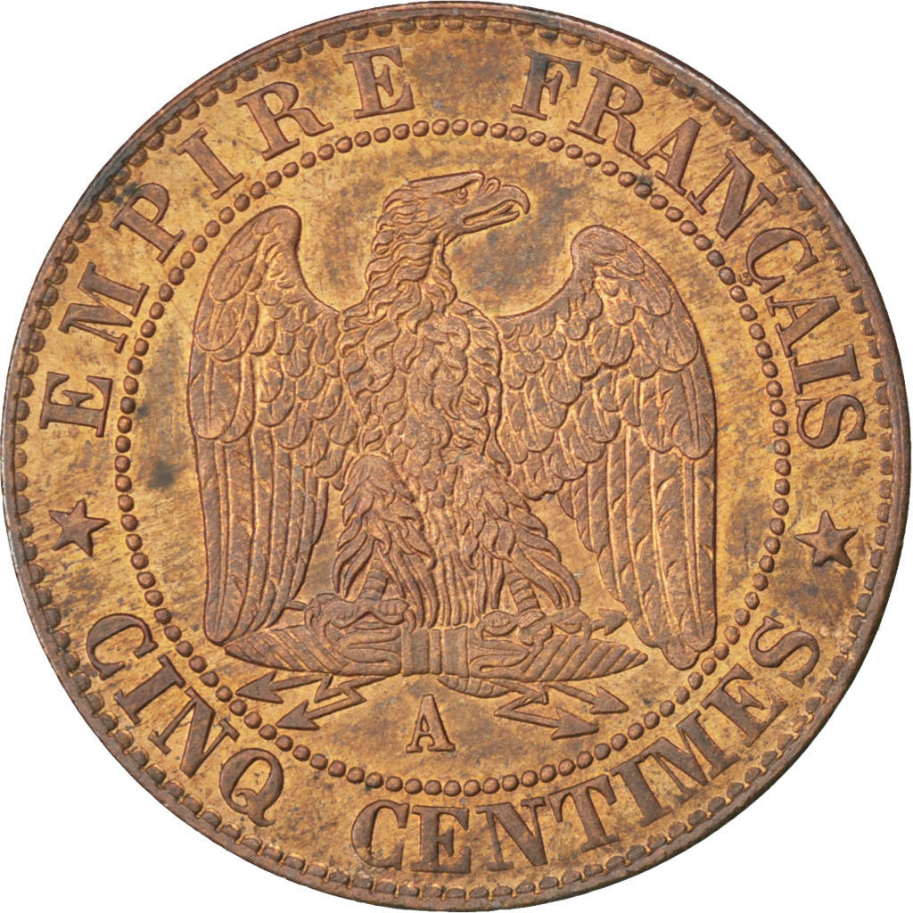 Monnaie, France, Napoleon III, Napoléon III, 5 Centimes, 1855, Paris, SUP+