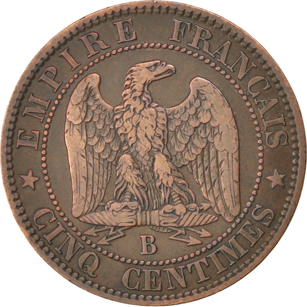 Monnaie, France, Napoleon III, Napoléon III, 5 Centimes, 1853, Rouen, TTB