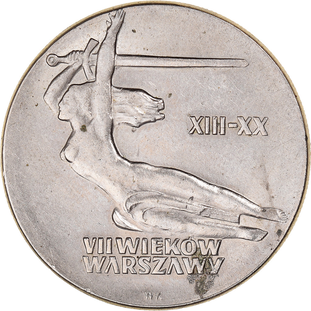 Moneda, Polonia, 10 Zlotych, 1965, Warsaw, MBC+, Cobre - níquel, KM:54