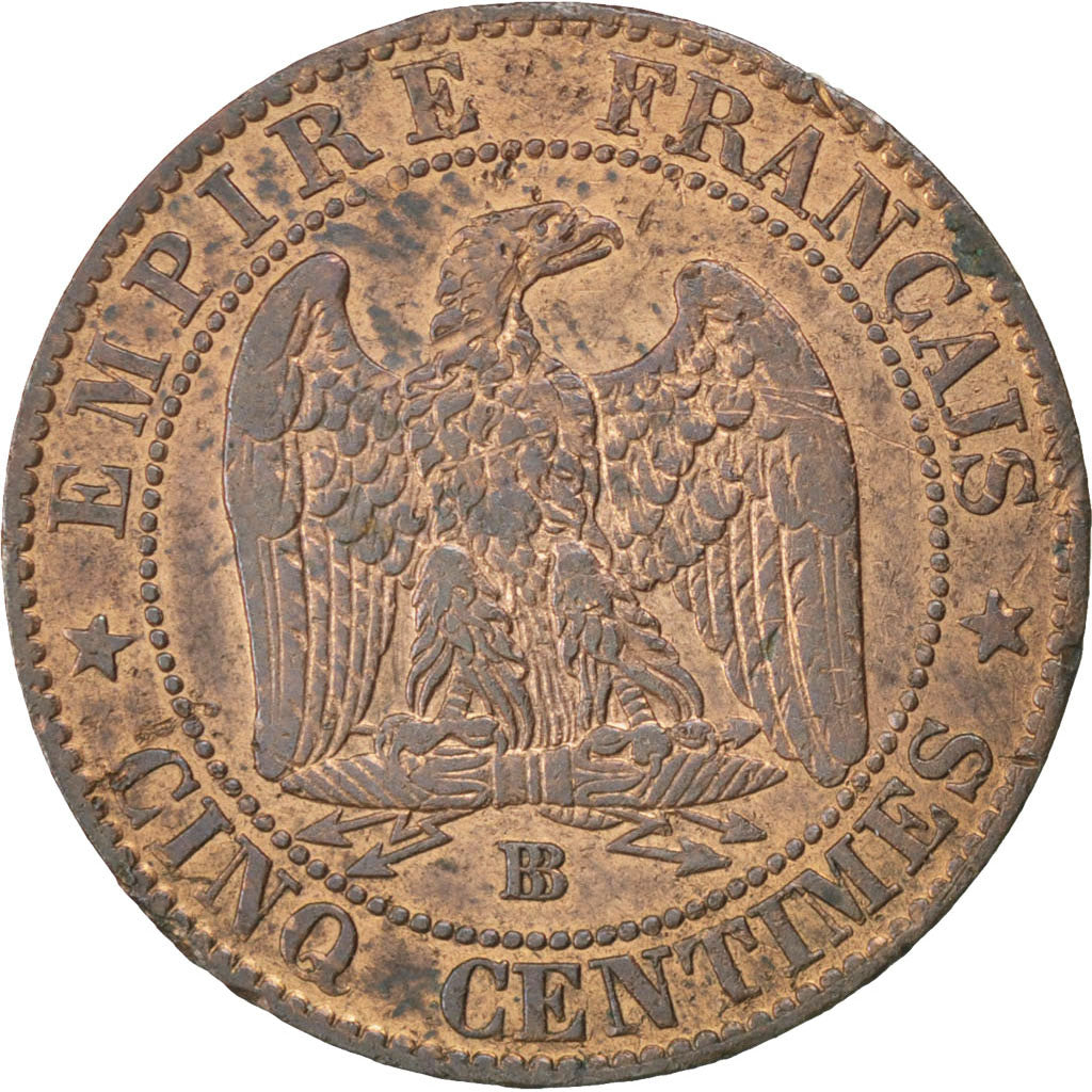 Coin, France, Napoleon III, Napoléon III, 5 Centimes, 1854, Strasbourg