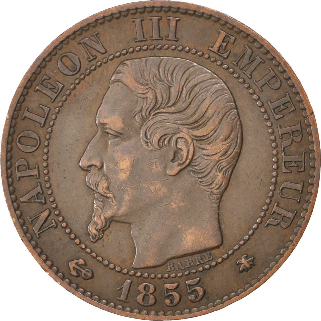 Monnaie, France, Napoleon III, Napoléon III, 5 Centimes, 1855, Strasbourg