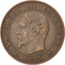 Monnaie, France, Napoleon III, Napoléon III, 5 Centimes, 1855, Strasbourg