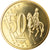 Monaco, Médaille, 50 C, Essai Trial, 2005, FDC, Copper-Nickel Gilt