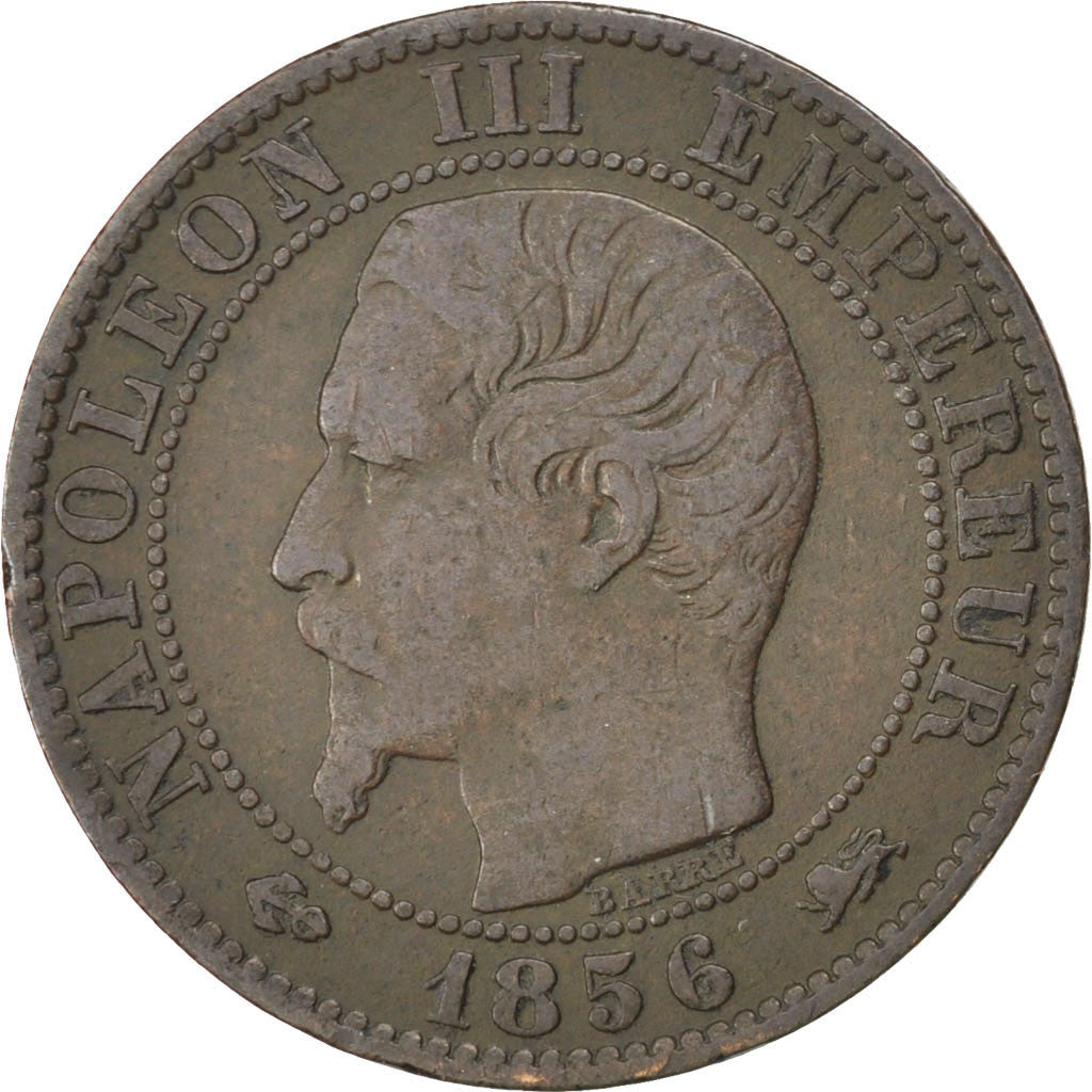 Moneta, Francia, Napoleon III, Napoléon III, 5 Centimes, 1856, Lyon, MB+