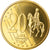 Monaco, Médaille, 20 C, Essai-Trial, 2005, FDC, Copper-Nickel Gilt