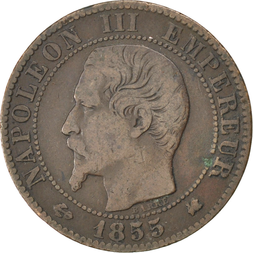 Monnaie, France, Napoleon III, Napoléon III, 5 Centimes, 1855, Bordeaux, TB+