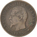 Monnaie, France, Napoleon III, Napoléon III, 5 Centimes, 1855, Bordeaux, TB+