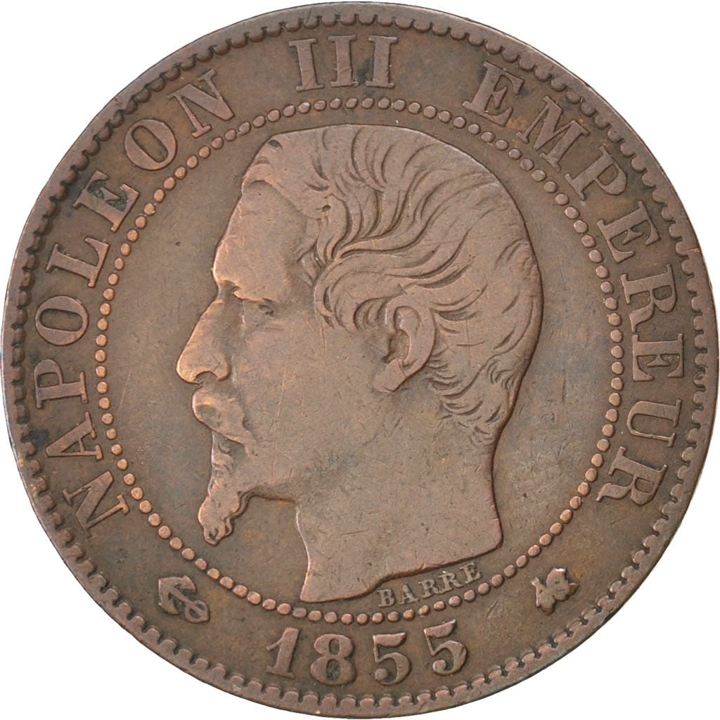 Moneta, Francja, Napoleon III, Napoléon III, 5 Centimes, 1855, Bordeaux