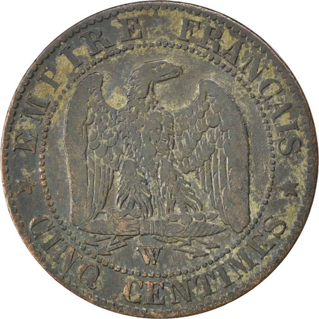 Moneta, Francia, Napoleon III, Napoléon III, 5 Centimes, 1856, Lille, MB