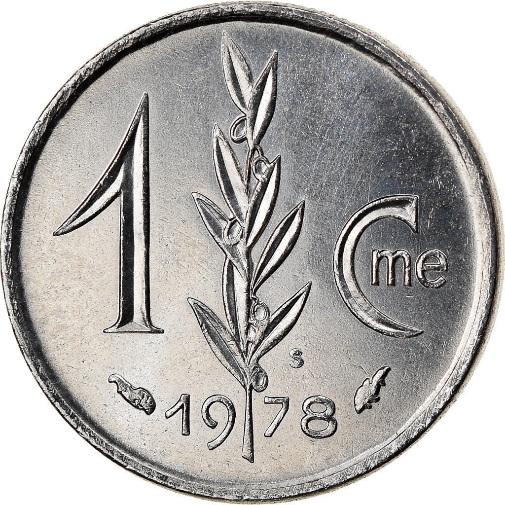 Coin, Monaco, Rainier III, Centime, 1978, AU(55-58), Stainless Steel, KM:155
