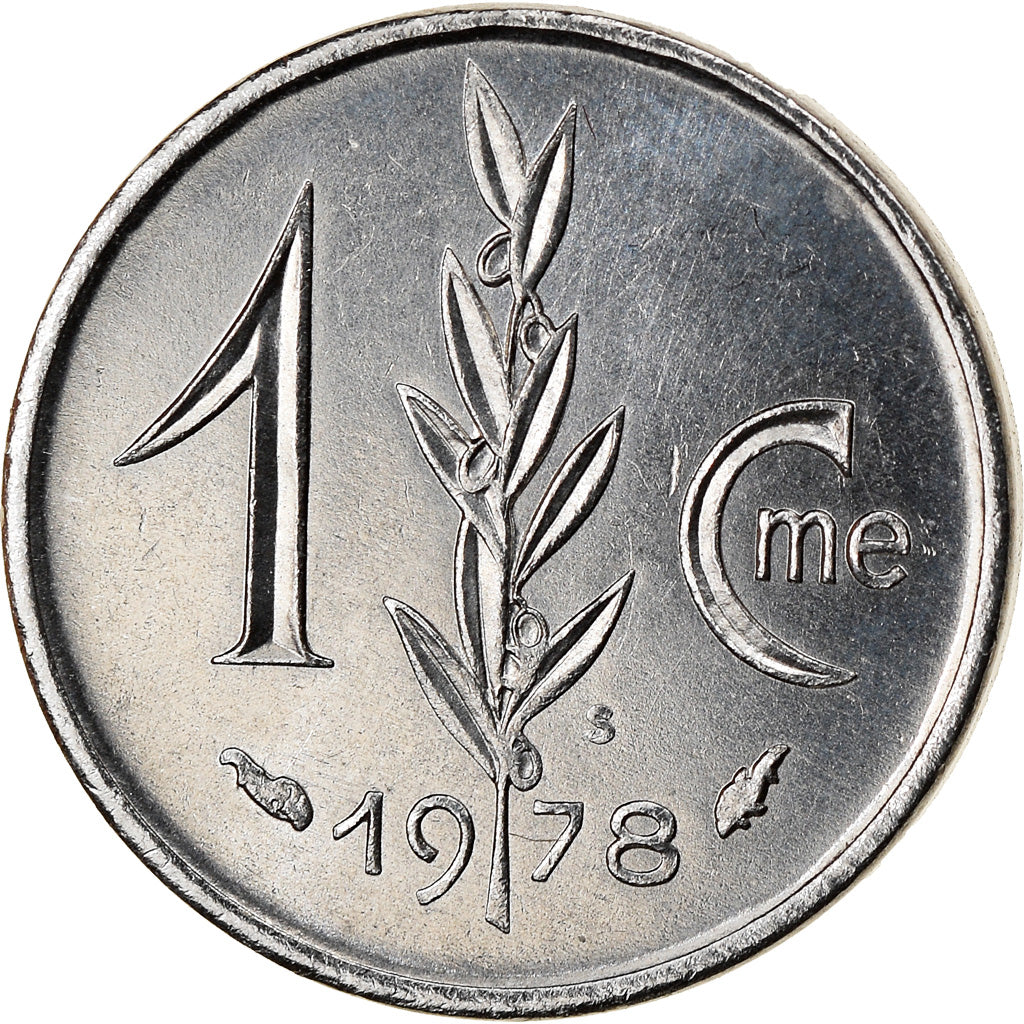 Coin, Monaco, Rainier III, Centime, 1978, AU(55-58), Stainless Steel, KM:155
