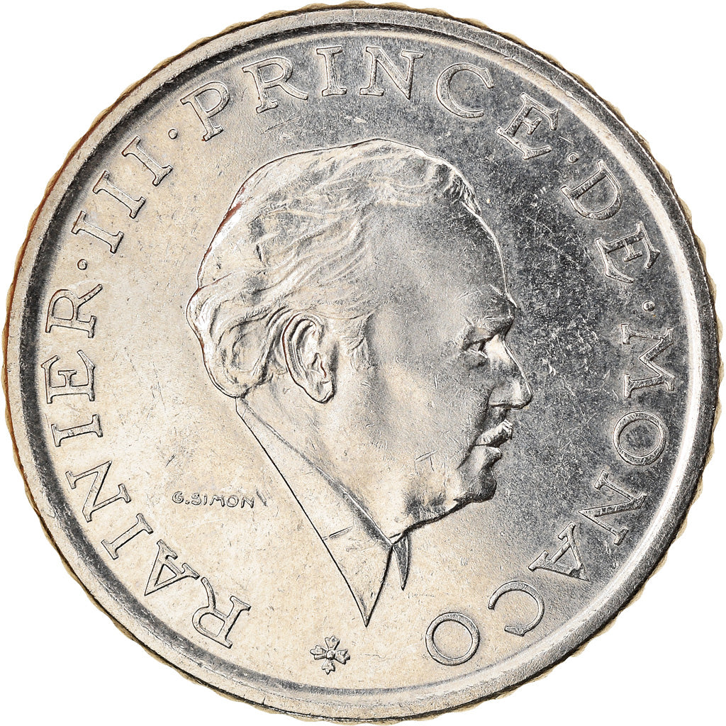 Moneda, Mónaco, Rainier III, 2 Francs, 1982, MBC, Níquel, KM:157, Gadoury:MC