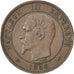 Moneda, Francia, Napoleon III, Napoléon III, 10 Centimes, 1856, Paris, MBC