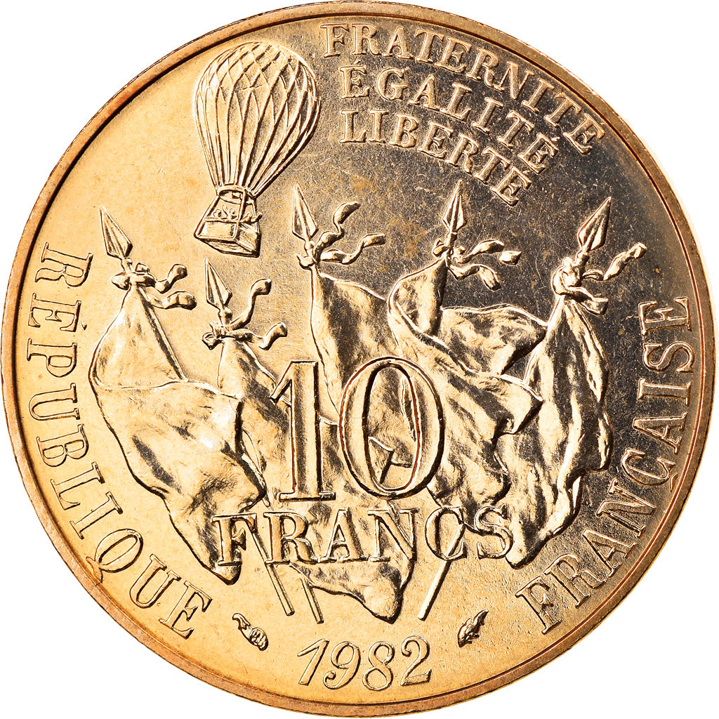 Münze, Frankreich, Gambetta, 10 Francs, 1982, STGL, Nickel-Bronze, KM:950