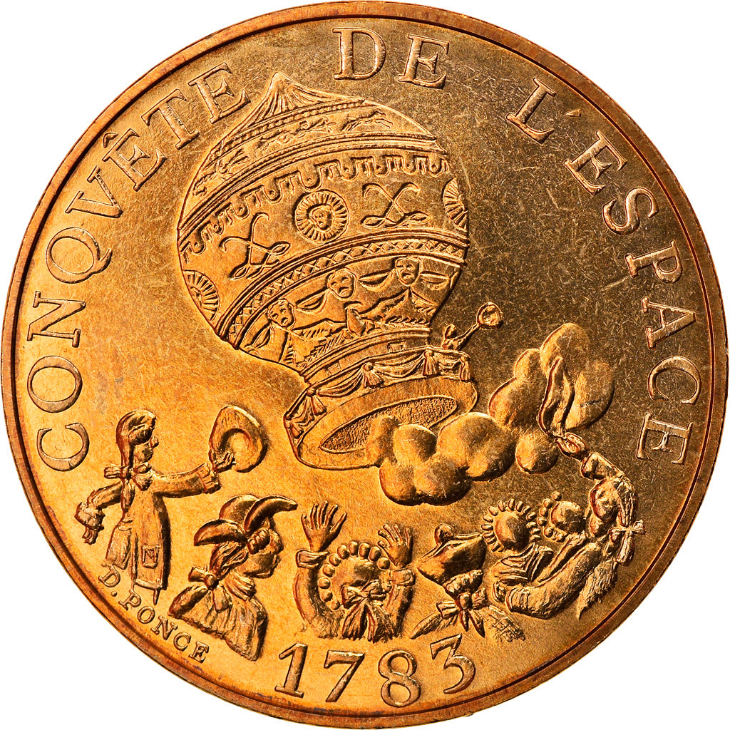 Münze, Frankreich, La conquête, 10 Francs, 1983, Paris, STGL, Nickel-Bronze