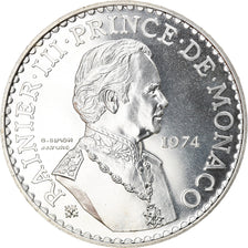 Coin, Monaco, Rainier III, 50 Francs, 1974, MS(65-70), Silver, KM:152.1