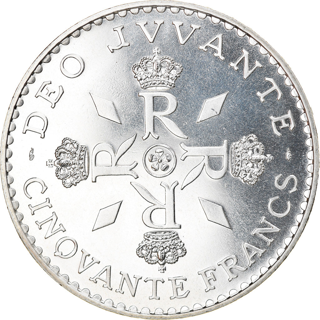 Coin, Monaco, Rainier III, 50 Francs, 1974, MS(65-70), Silver, KM:152.1