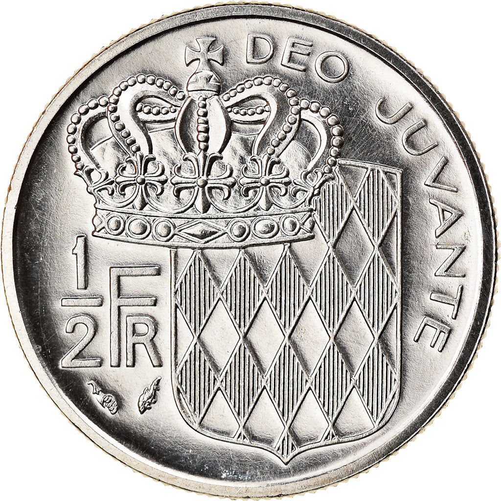 Monnaie, Monaco, Rainier III, 1/2 Franc, 1982, FDC, Nickel, Gadoury:MC 149