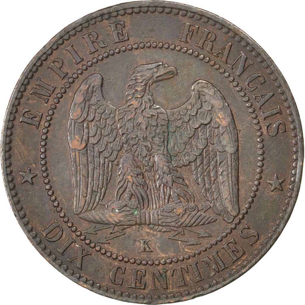 Coin, France, Napoleon III, Napoléon III, 10 Centimes, 1854, Bordeaux