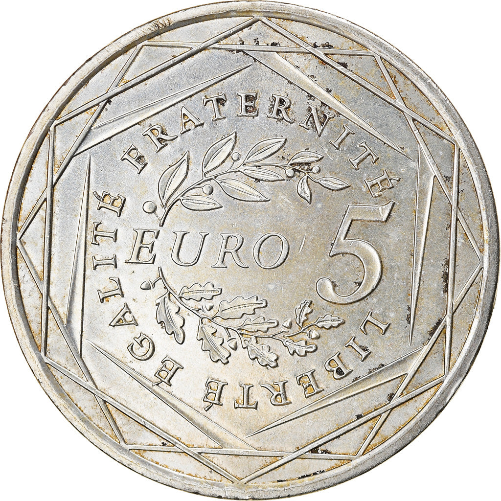 Frankrijk, 5 Euro, 2008, ZF, Zilver, Gadoury:EU287, KM:1534