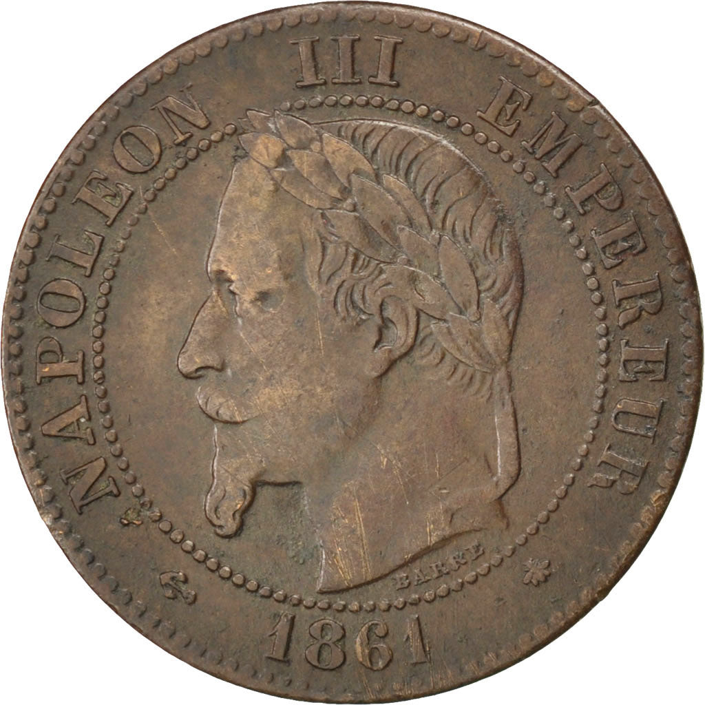 Coin, France, Napoleon III, Napoléon III, 2 Centimes, 1861, Paris, EF(40-45)