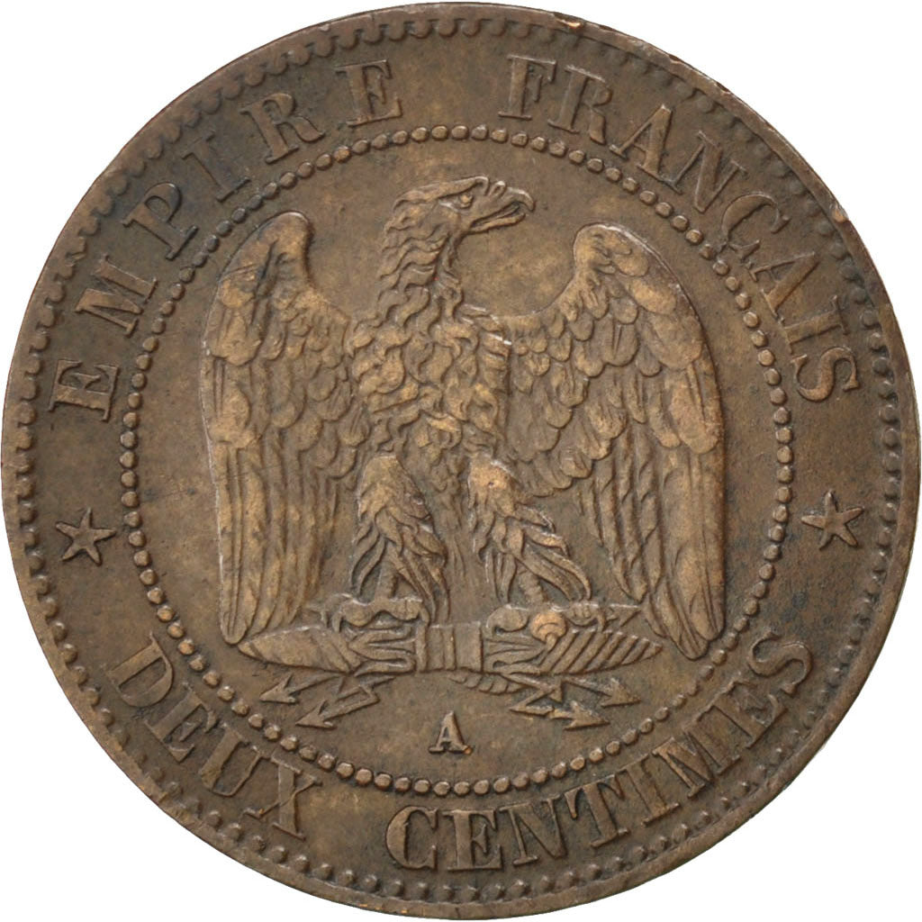 Coin, France, Napoleon III, Napoléon III, 2 Centimes, 1861, Paris, EF(40-45)