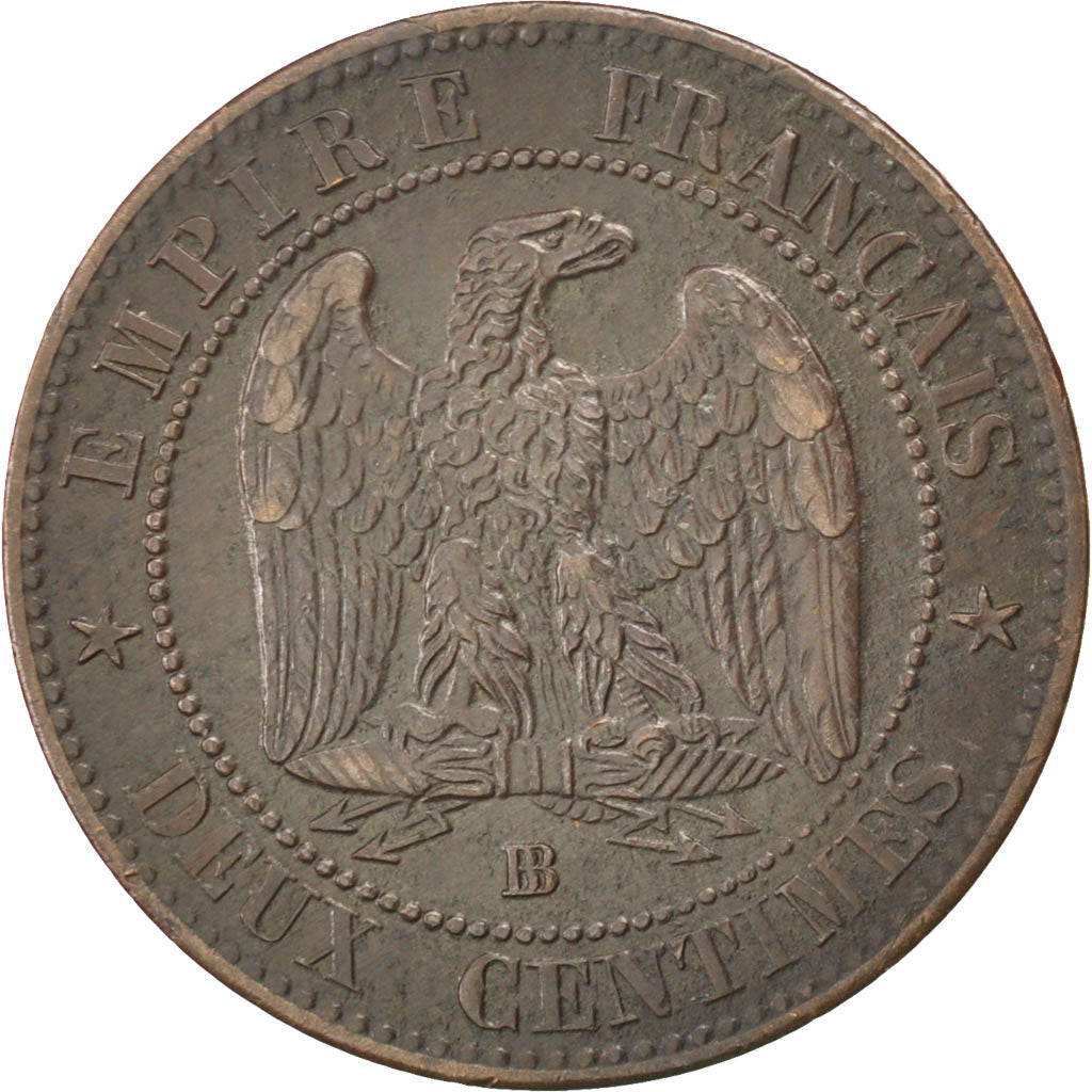 Coin, France, Napoleon III, Napoléon III, 2 Centimes, 1862, Strasbourg