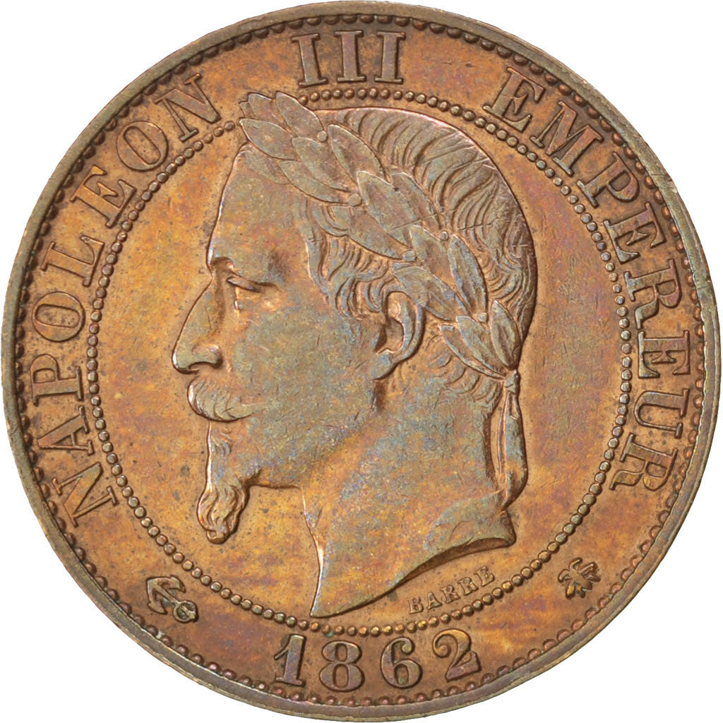 Coin, France, Napoleon III, Napoléon III, 5 Centimes, 1862, Paris, AU(50-53)