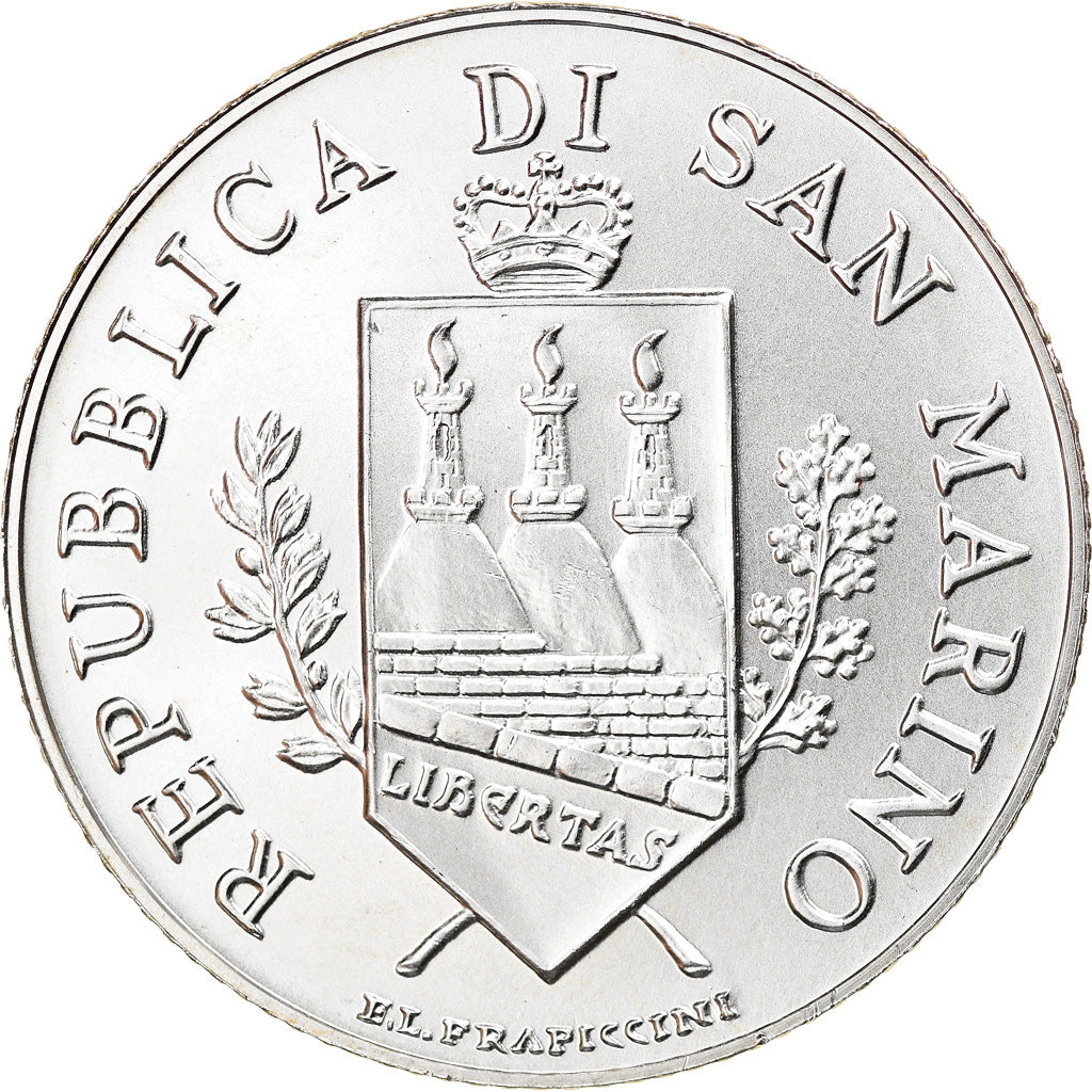 San Marino, 5 Euro, 2004, Rome, Bartolomeo Borghesi, FDC, Plata, KM:458