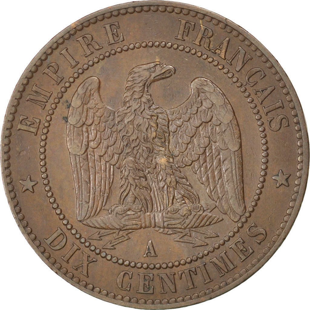Monnaie, France, Napoleon III, Napoléon III, 10 Centimes, 1865, Paris, TTB