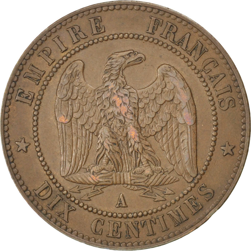 Monnaie, France, Napoleon III, Napoléon III, 10 Centimes, 1865, Paris, TTB+