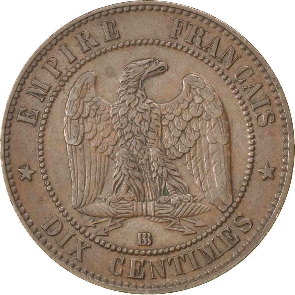 Coin, France, Napoleon III, Napoléon III, 10 Centimes, 1863, Strasbourg