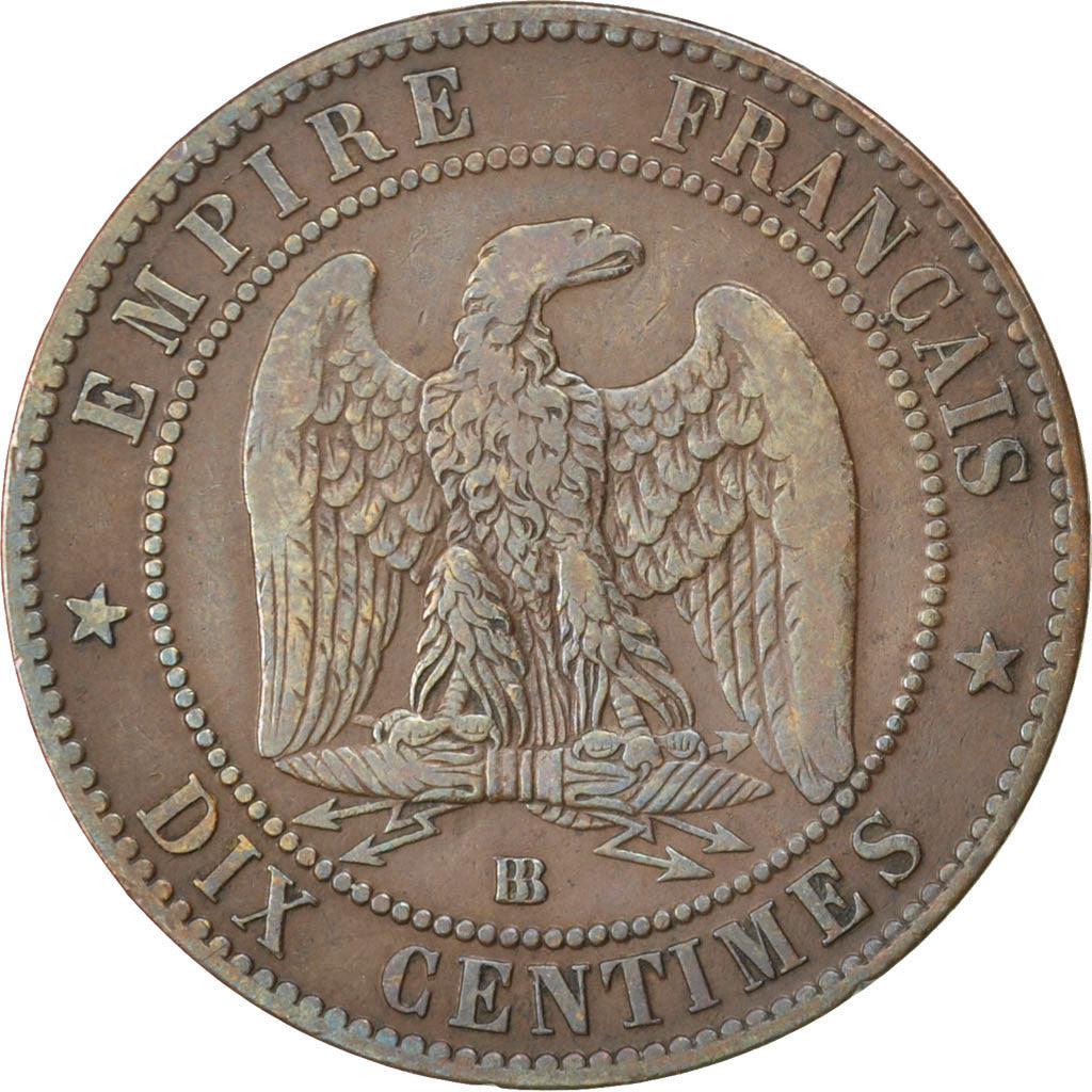 Coin, France, Napoleon III, Napoléon III, 10 Centimes, 1863, Strasbourg