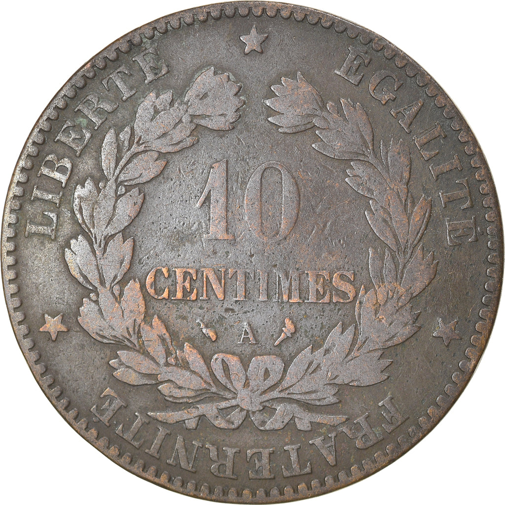 Coin, France, Cérès, 10 Centimes, 1897, Paris, VF(30-35), Bronze, KM:815.1