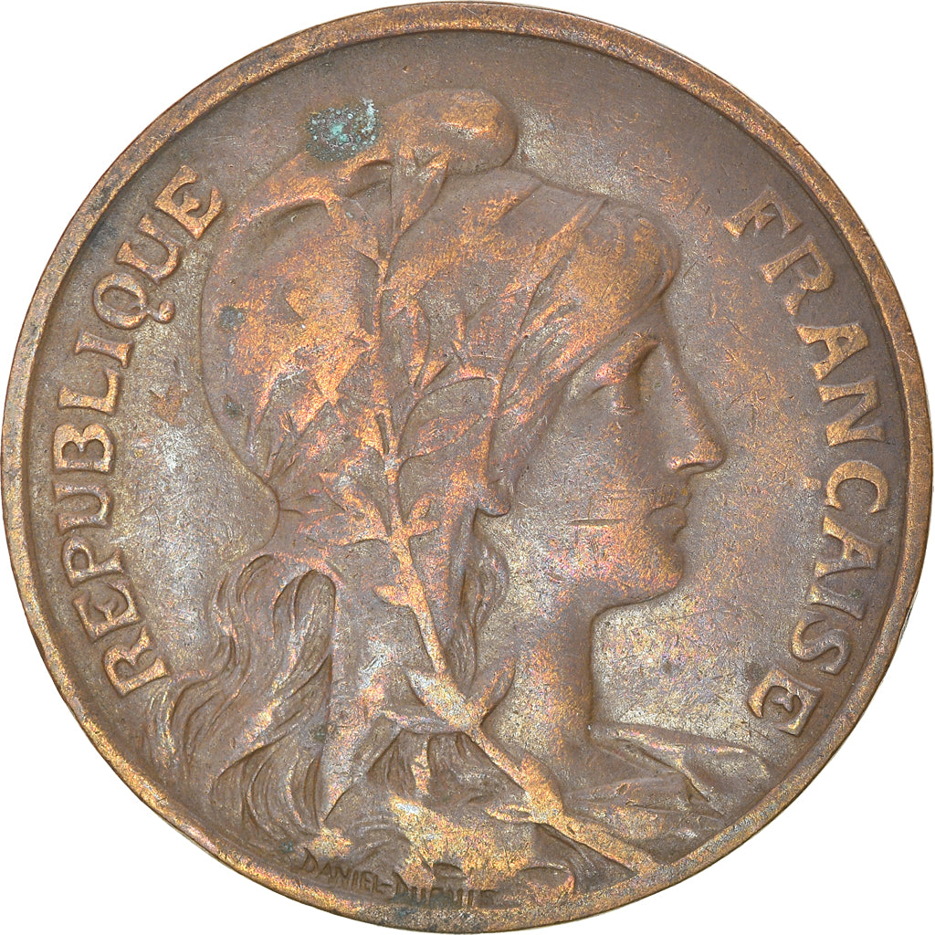 Moneta, Francja, Dupuis, 10 Centimes, 1910, Paris, EF(40-45), Bronze, KM:843