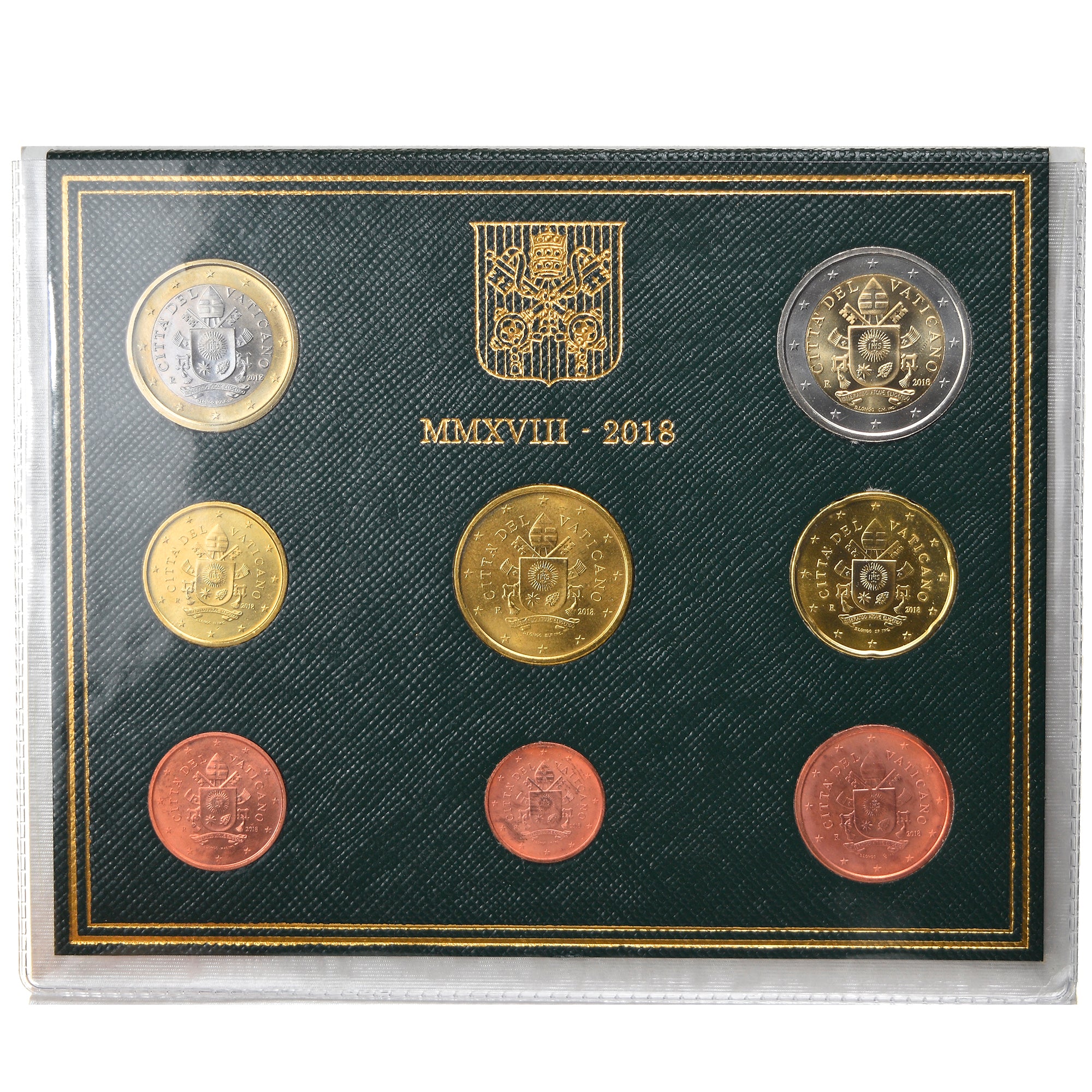 Vatican, Pope Francis I, Set 1 ct. - 2 Euro, 2018, Rome, MS(65-70)