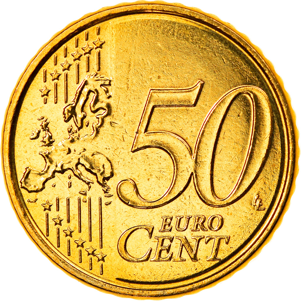 Belgio, 50 Euro Cent, 2008, Brussels, FDC, Ottone, KM:279