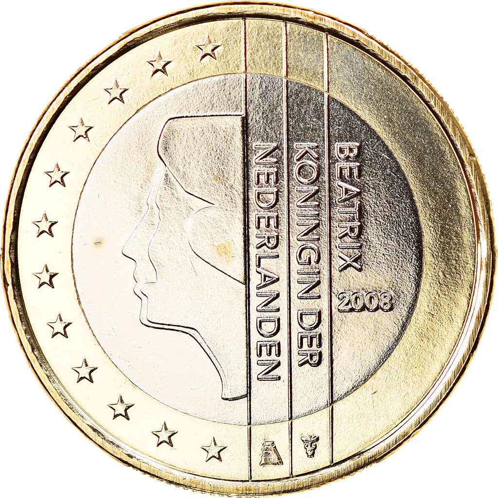 Niederlande, Euro, 2008, Utrecht, STGL, Bi-Metallic, KM:271
