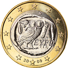 Greece, Euro, 2009, Athens, MS(65-70), Bi-Metallic, KM:214