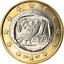 Greece, Euro, 2007, Athens, MS(65-70), Bi-Metallic, KM:214