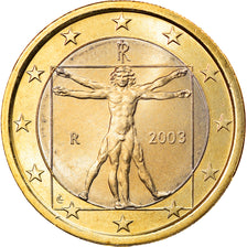 Italy, Euro, 2003, Rome, MS(65-70), Bi-Metallic, KM:216